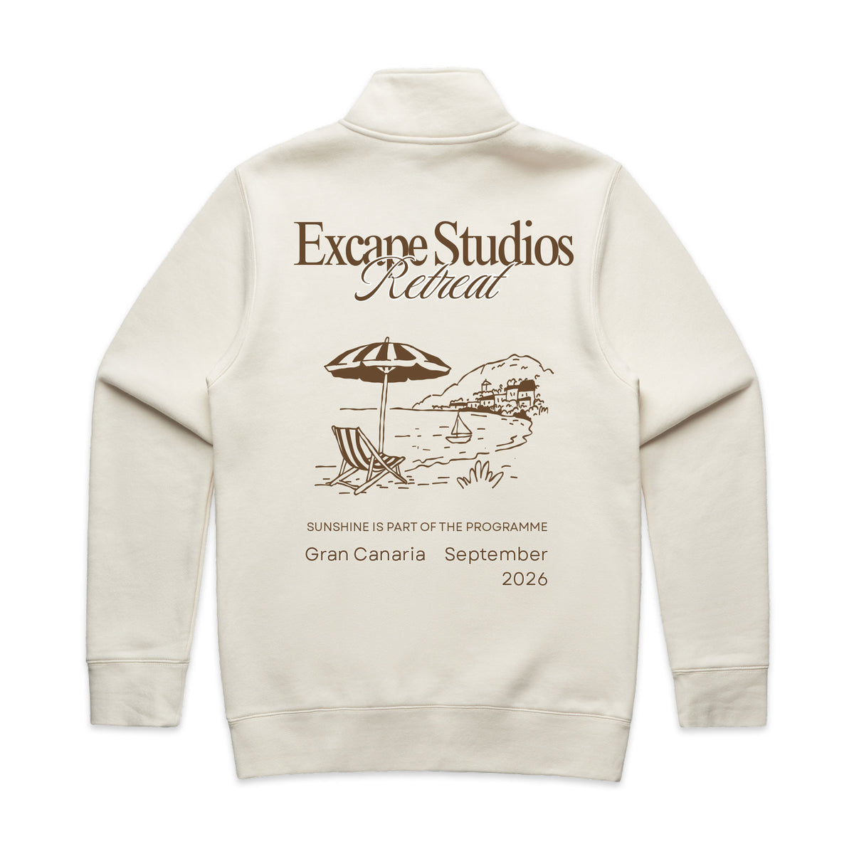 HALF ZIP CREW